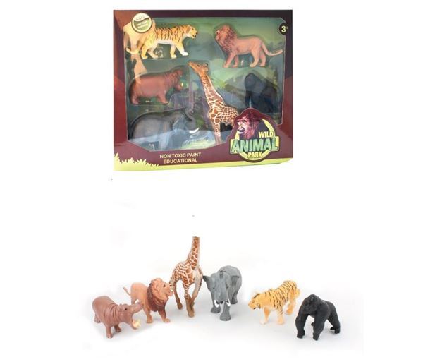 Imagen de Animales en la selva en caja x 6